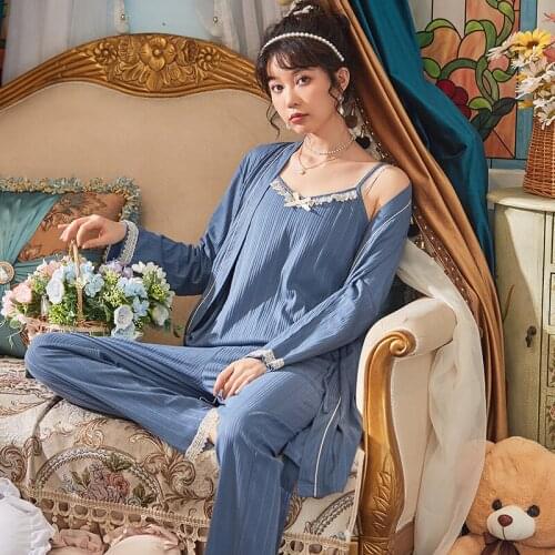 Autumn Winter Robes Sets for Women Japanese Style Kimono Full Cotton Pajamas Female Plus Size 5XL Home Loungewear Robe Sleepwear