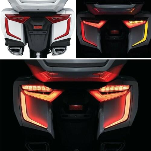 A Pair LED Rear Saddlebag Accents Light Warning Stop Lamp Red Lenses kit FOR Honda Goldwing GL 1800 GL1800 F6B 2018-UP 2021 2020