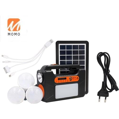 Portable mini solar system Wireless Solar Power Bluetooths MP3 Speaker with FM Radio and lighting system