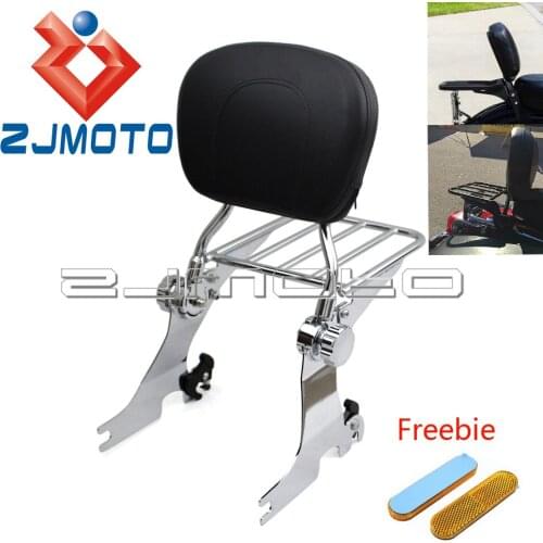 Adjustable Passenger Backrest Sissy Bar Luggage Rack For Harley Sportster SuperLow Forty Eight Iron 883 XL1200 XL883 2004-2018
