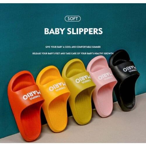 Kids Slippers Indoor Home Childrens Shoes Antislip Baby Boy Girls Summer Toddler Flip Flops