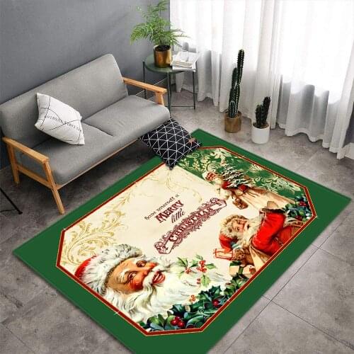 Nordic Christmas Decor Mat Xmas 3D Printed Child Play Area Rugs Modern Flannel Gothic Home Large Carpets for living room Bedroom