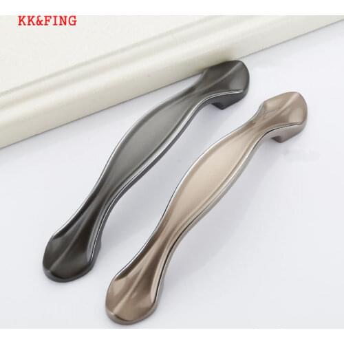 KK&FING Modern Zinc Alloy Cabinet Handles and Knobs Kitchen Cupboard Door Pulls Drawer Knobs Fashion Furniture Handle Hardware