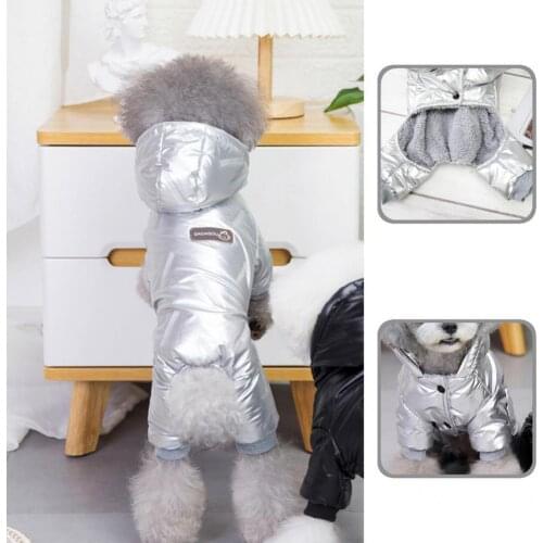 Keep Warmth Four-leg Pet Dogs Fleece Hooded Coat Costume for Small Dogs