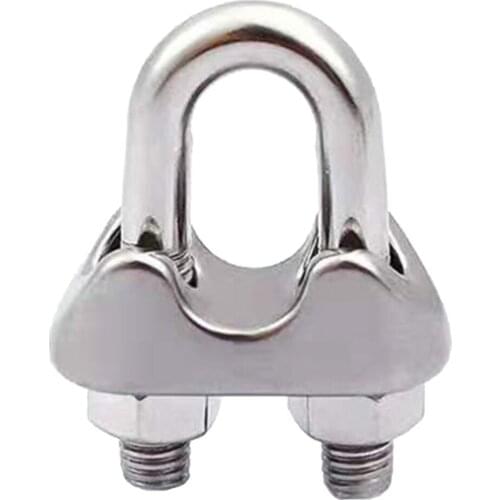 Wire Rope Clip Cable Bolts Rigging Hardware Clamps for Marine Boat Vessels, 12mm/0.47inch