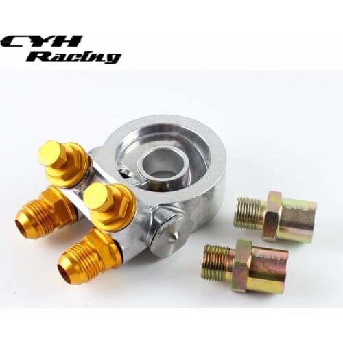 Universal Oil Filter Cooler Adapter Kits Thermostat Open From 70-85Deg