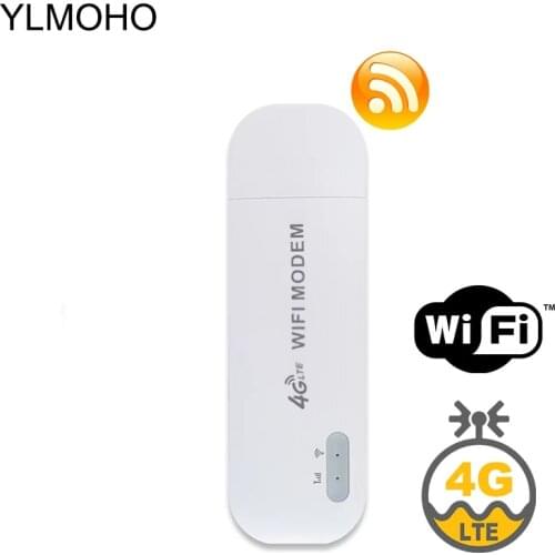 YLMOHO 3G 4G WiFi Router Mobile Portable/Mini/Wireless USB LTE FDD Network modem dongle with nano SIM Card Slot car hotspot