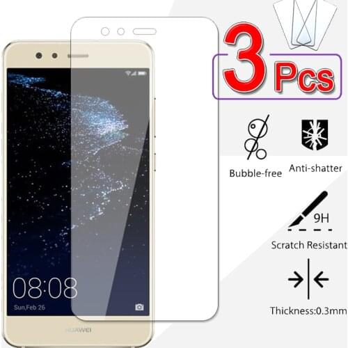 3Pcs HD Full cover Protective glass For huawei P10 Lite Screen protector on tempered glass hawei P10Lite 5.2 inches safety film
