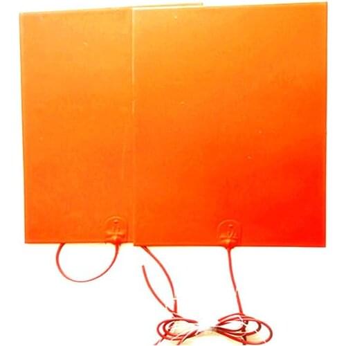 1500W 220V 400*600*1.5mm silicone heat bed for 3d printer adhesive 1 side 100k thermistor 1000mm lead wire