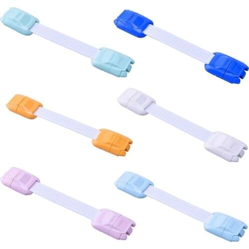 20 Pcs Child Safety Cabinet Locks Soft Strap Drawer Locks for Door Cupboards Fridge with Strong Adhesive