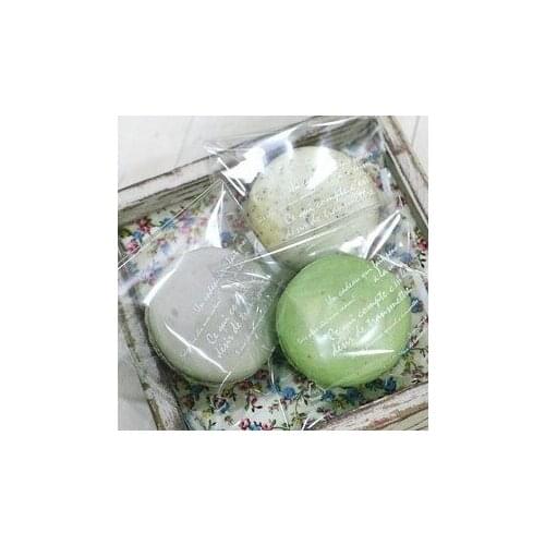 300 Clear Macaron Cookie Packaging Bag,Bakery Gift Candy Cello Bag