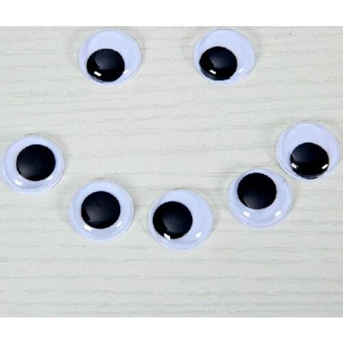 8mm 12mm 18mm Plastic Googly Eyes Wiggly Moveable Doll Eyes DIY Scrapbooking Hand Craft Toy Eyeballs 100pcs/Set