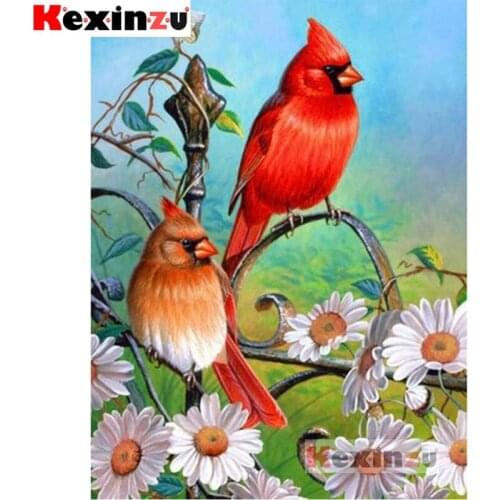 New 5D DIY Full Square/Round Drill Diamond Painting "Bird beautiful flower" 3d Diamond Embroidery Cross Stitch Decor Gift K005