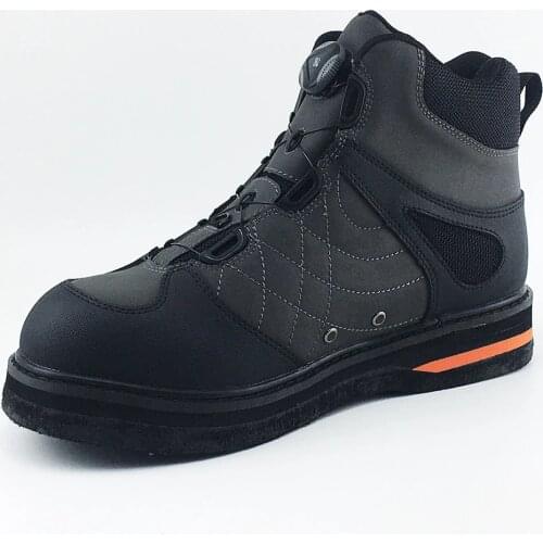 Fly Ice Fishing Aqua Shoes Self-lock Felt Sole Self Locking Rock Fishing Waders Mesh Fabric Boots Felt-soled Wear-resistant Shoe