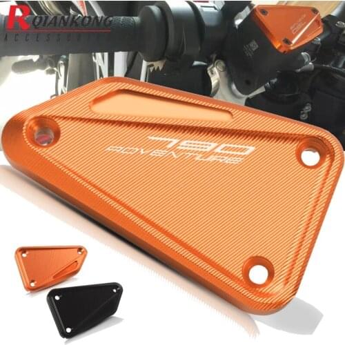 For 790 ADVENTURE 2019 Motorcycle Front Brake Fluid Cap Cover CNC Aluminum Fluid Pump Tank Reservoir Plug Protector