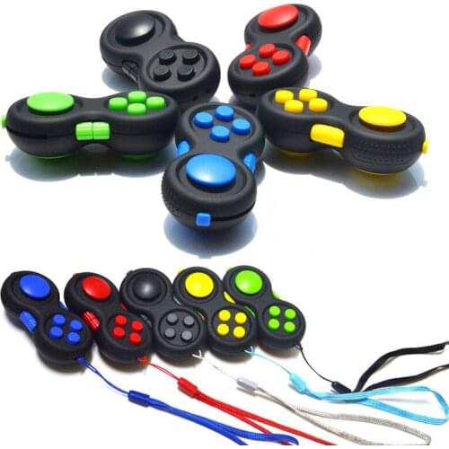 Rainbow Handle Fidget Toy Classic Controller Game Pad Fidget Focus-Toy ADHD-Anxiety and Stress Relief Anti Stress Toys