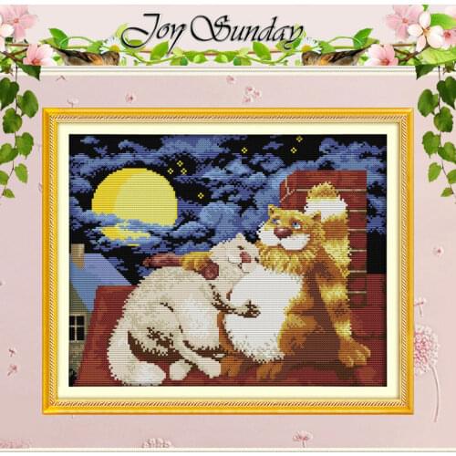 Cat lovers Patterns Counted Cross Stitch 11CT 14CT Cross Stitch Set Wholesale Animals Cross-stitch Kit Embroidery Needlework