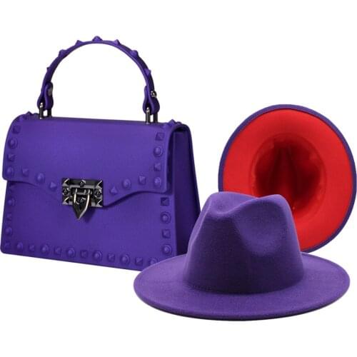 Purse and hat sets western New Arrivals waterproof ponytail fashional colorful diamond customize