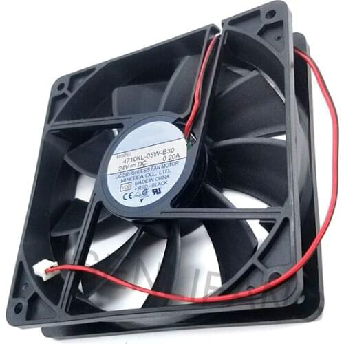 Genuine For NMB 4710KL-05W-B30 24V 0.20A 12Cm 120mm 12cm 12025 quiet silent server inverter Cooling fan