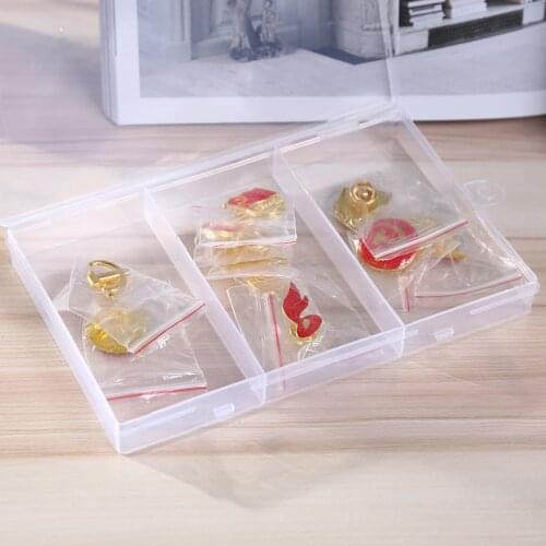 3 Grids Plastic Jewelry Boxes Clear Jewelry Organizer Fishing Gear Storage Box Container Case Packaging Wholesale