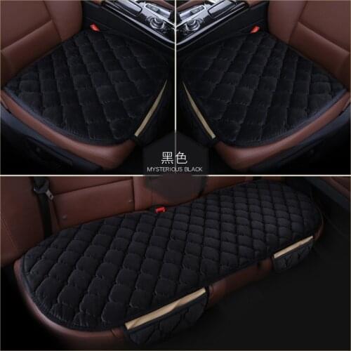 Car Seat Pad Universal Size winter Front Rear Plush Cushion Protector Mat Pad Auto accessories car seat cover car styling