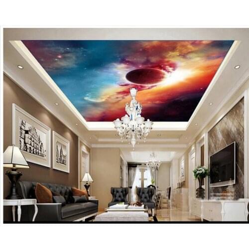 Custom 3d photo wallpaper 3d ceiling murals wallpaper Dazzle colour star condole carries on the murals frescoes home decor