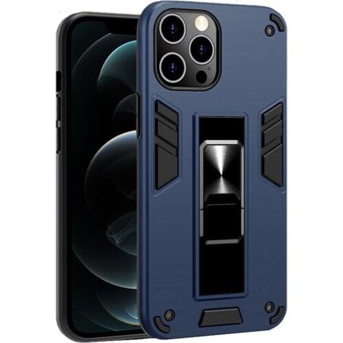 For iPhone 12 Shockproof Armor Magnetic Bracket Phone Cases For iPhone 13 12 11 Pro Max XS Max XR X 7 8 Plus Armor Bumper Cover
