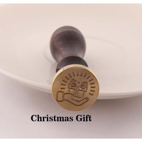 Christmas Gift Pattern Wood Metal Classic Wax Seal Stamp For Scrapbooking Notebook letter