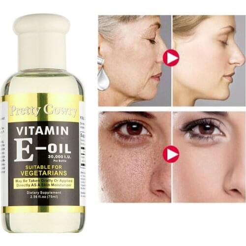 Vitamin E Face Cream Whitening Moisturizing Anti Aging Day Creams Hyaluronic Acid Essence Serum Wrinkles Fine Lines 75ml