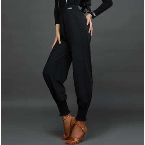 Latin Dance Pants For Women High Waist Wide Leg Trousers Ballroom Practice Wear Salsa Tango Samba Latin Dancing Clothes DN6695