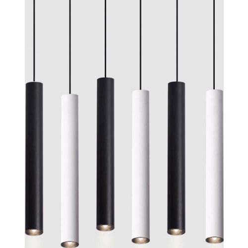 10w Pendant Lamp dimmable Lights Hanging lamp Kitchen Island Dining Room Shop Bar Counter Decoration Cylinder Pipe KitchenLights