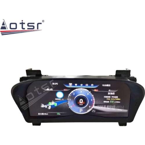 12.3 inch Car LCD Cluster instrument multimedia dashboard Modification For Toyota Alphard 2008-2019 GPS navigation player