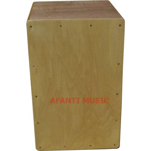 Afanti Music Basswood / Natural Cajon Drum (KHG-183)