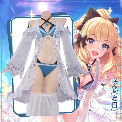 Anime Princess Connect! Re:Dive Saren Sexy Swimsuit Lolita Uniform Dress Cosplay Costume Women Halloween Free Shipping 2021 New