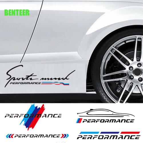 2Pcs Power Motorsport E30 E34 E36 E39 E46 E60 E84 E87 E90 E70 F01 F02 F10 F20 F30 F31 F34 F48 F87 X1 X3 X5 X7 M3 M5 Sticker