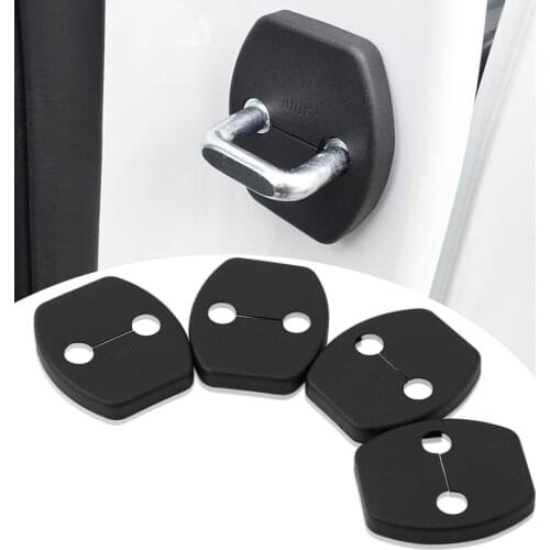Car Styling Door Lock Protective Cover 4pcs/set For Hyundai Tucson sonata lf Creta ix25 solaris KONA 2016-2019 car accessories