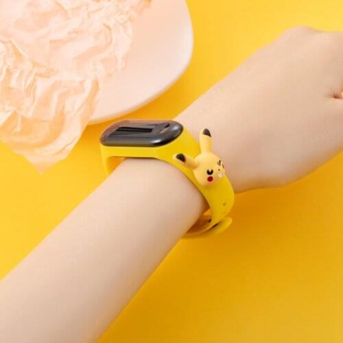 Pokemon Childrens watch Cartoons Pikachu Silicone sports touch screen watch boy girl LED electronic watch Childrens watch toy