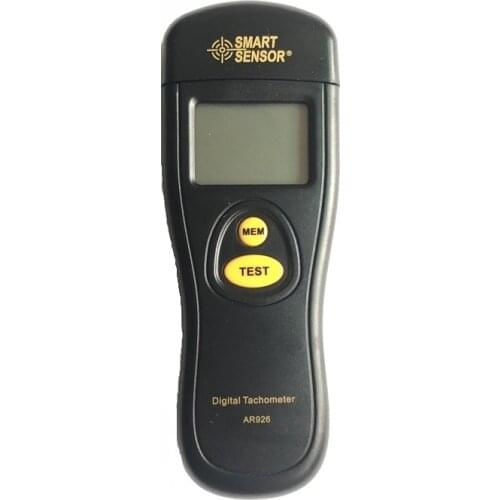 Smart Sensor AR926 Digital Laser Tachometer 2.5~99999RPM LCD photoelectric Tachometer Test Meter Speedometer RPM Meter