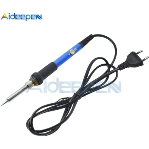 220V 60W Adjustable Temperature Electric Soldering Iron Set Welding Solder Station EU Plug