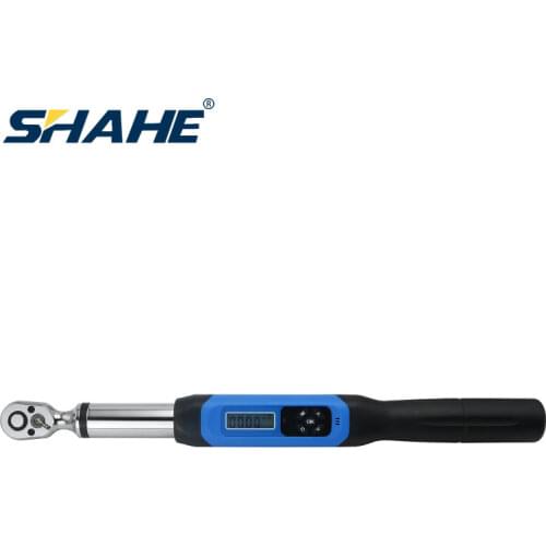 Shahe 1/4'' 3/8'' Electronic Torque Wrench Double-side Bidirectional ratchet head adjustable torque wrench digital AWJ2/AWJ3