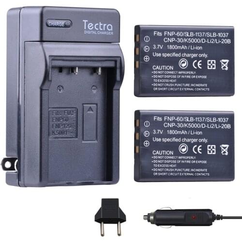 FNP-60 1800mAh NP60 SLB1137 1037 CNP30 K5000 D-Li2 Li-20B Battery+Single Charger for Fujifilm F50I F501 F401 F402 ZOOM F410 F601