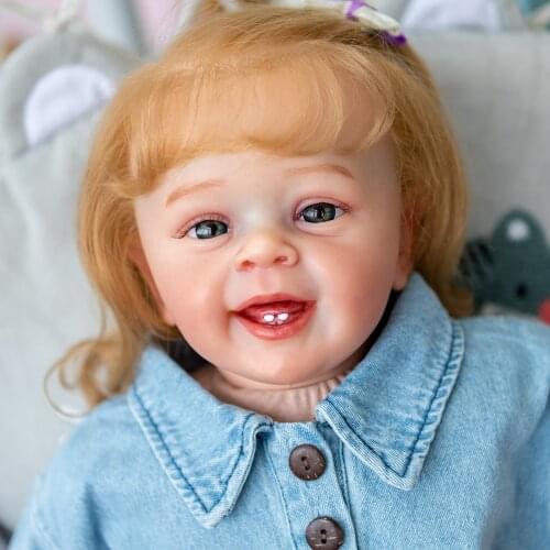 60CM Reborn Toddler Girl Popular YANNIK Version Doll with Rooted hair Soft Cuddle Body Hand-detailed Painting Doll Bebe Kids Toy