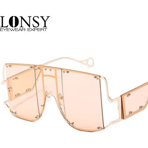 LONSY Women's Sunglasses Transparent Glasses
