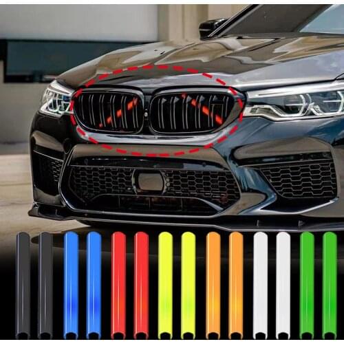 M Sport Style Front Grille Trim StripS Cover Frame Stickers For BMW F20 F21 F22 F23 F30 F31 F32 F33 F44 F45 F46 G11 G12 G20 G21