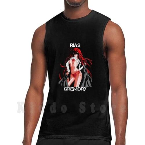 Rias Gremory Tank Tops Vest Sleeveless Rias Anime Boobs Devil Rias Gremory Gremory Highschool Dxd Rias Gremory Sign