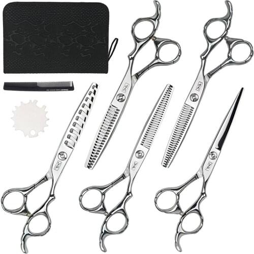 Hair Scissor JP 440C 6'' Barber Hairdressing Cutting Professional Shear Stainless Steel Thinning Scissor Barbershop Salon Set