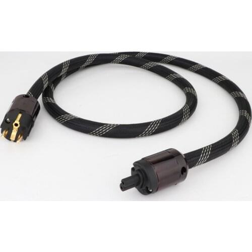 P101+DW23 Schuko Power cable with gold plated European power cable hifi EU power cable for AMP C7 Power plug Figure 8