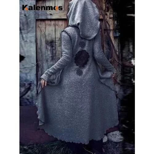 Jackets Women Medieval Coats Gothic Long Plus Size Retro Lolita Maxi Wool Blends Punk Cosplay Costume Large Party Masquerade