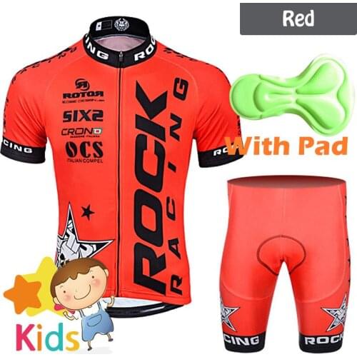 Pro Team Cycling Jersey Sets for Kids MTB Ropa Ciclismo Riding Wear Chlidrens Bicycle Jersey Clothing Mountain Bike Wear Boys