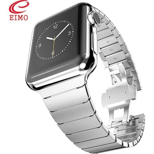 Strap For Apple watch band 44mm/42mm iwatch 40mm 38mm Luxury Link stainless steel metal bracelet apple watch series 6 se 5 4 3